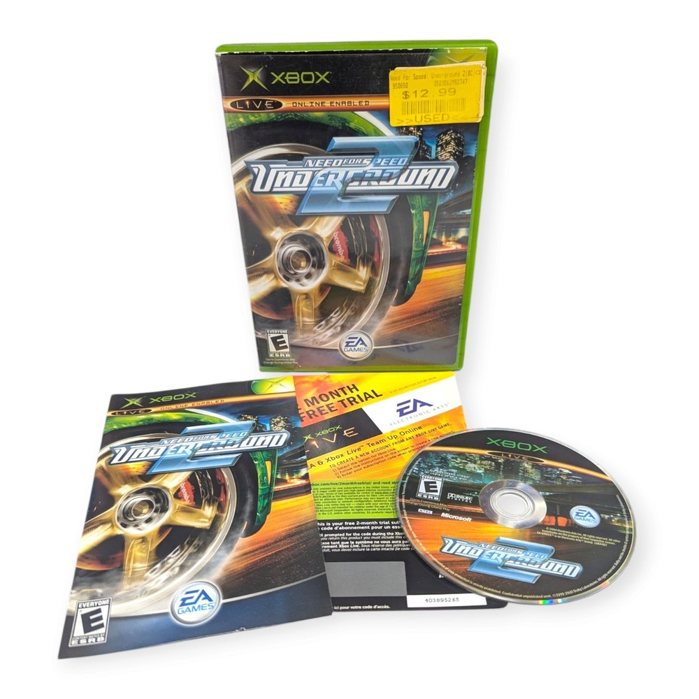 Need for Speed Underground 2 Microsoft Xbox EA Games Racing CIB